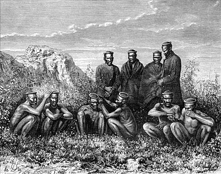 祖鲁族,纳塔耳,南非,19世纪,艺术家