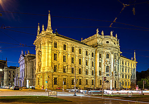 宫殿,执法,建造,服务,建筑,巴伐利亚,慕尼黑,上巴伐利亚,德国,欧洲
