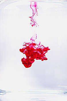 红色,液体,溶解,水中