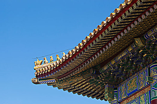 北京故宫太和殿屋檐