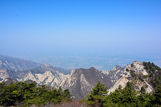 华山春日盛景