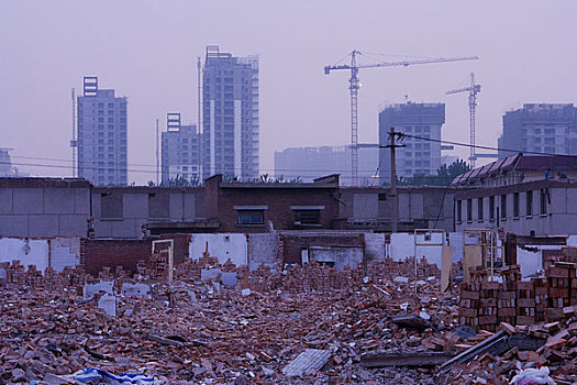 特写,城市街道,垃圾,城市,环境恶劣