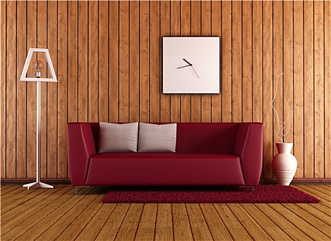 木质,客厅,红色,沙发