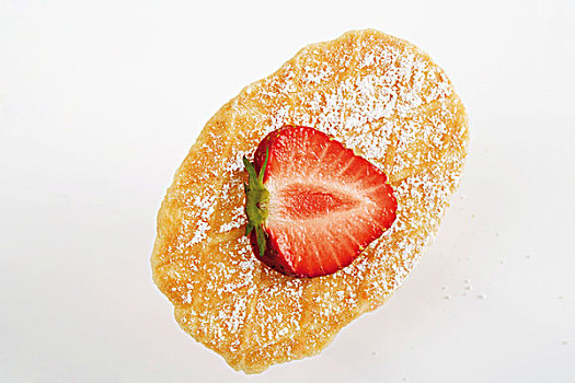 华夫饼,草莓