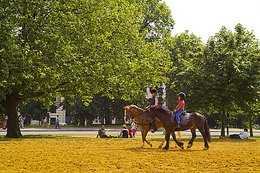 英格兰,伦敦,海德公园,骑马