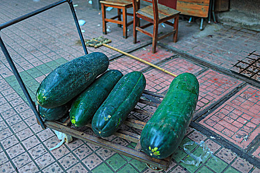 大,蔬菜,手推车,广州