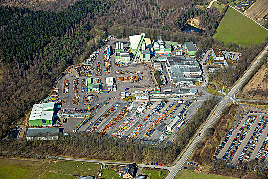 矿,工厂,停放,博特罗普,鲁尔区,北莱茵威斯特伐利亚,德国