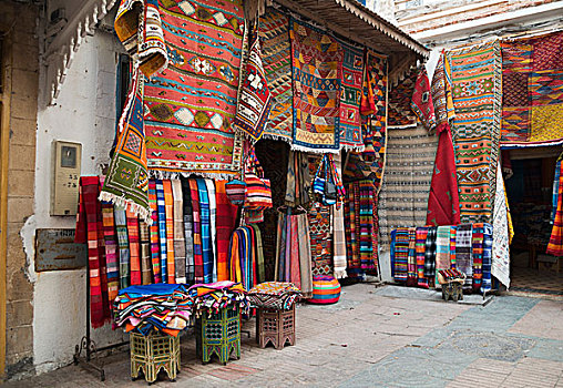 彩色,展示,地毯,毯子,苏维拉,摩洛哥