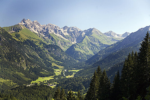 阿尔卑斯山,奥伯斯多夫,巴伐利亚,德国,欧洲