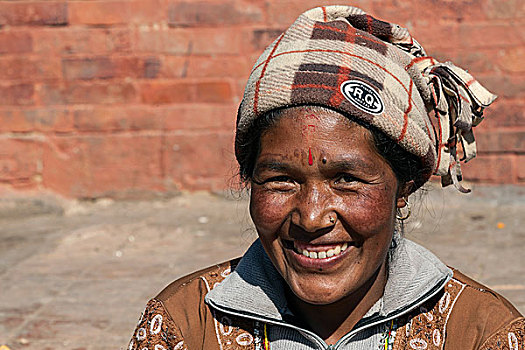 尼泊尔人,女人,杜巴广场,帕坦,尼泊尔,亚洲