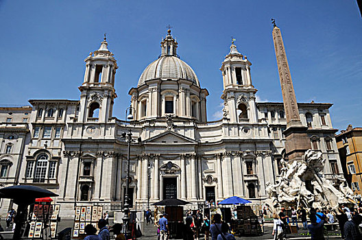 教堂,纳佛那广场,罗马,意大利,欧洲