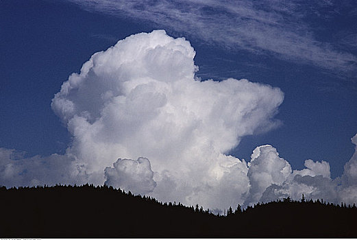 积云,云,不列颠哥伦比亚省,加拿大