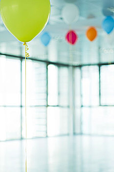 氦气,气球,新,办公室
