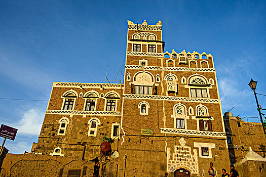 传统,老,房子,老城,世界遗产,也门,亚洲