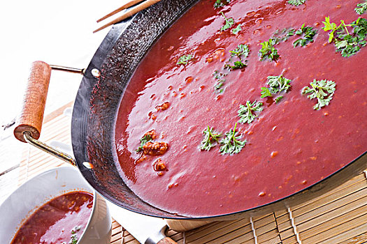 中国,西红柿汤