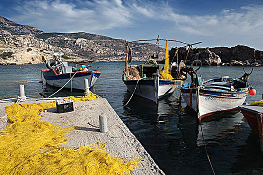 渔港,岛屿,卡帕索斯,爱琴海岛屿,多德卡尼斯群岛,爱琴海,希腊,欧洲