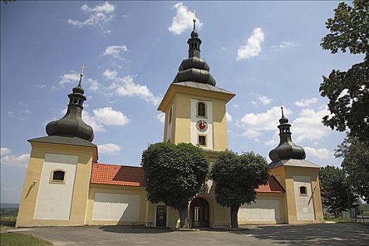 朝圣教堂,玛丽亚,洛雷托,区域,埃格尔,捷克共和国,欧洲