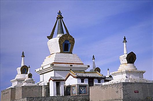 寺院,喀喇昆仑,省,蒙古