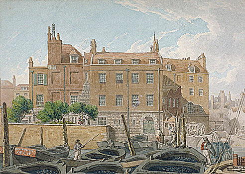 白厅,威斯敏斯特,伦敦,1818年