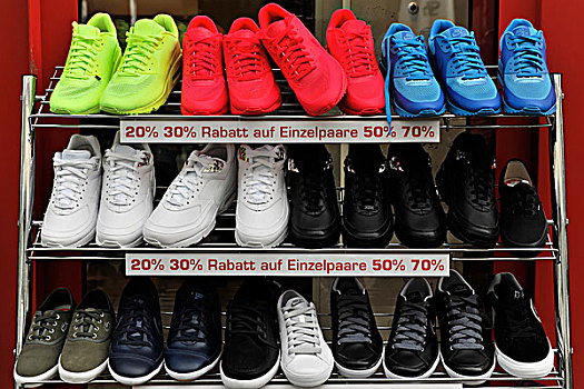 运动鞋,店,城镇,中心,斯图加特,巴登符腾堡,德国,欧洲