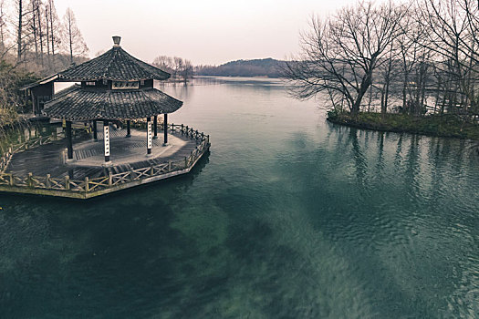 中国浙江西湖茅家埠风景