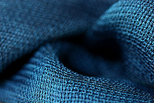 蓝色,丝绸