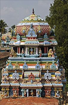 小,楼塔,印度教,庙宇,泰米尔纳德邦,印度