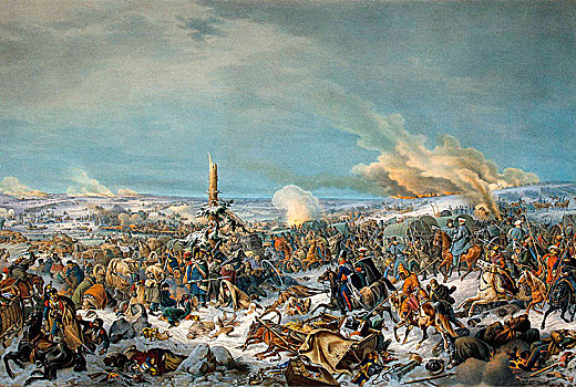 河,俄罗斯,十一月,1812年,艺术家