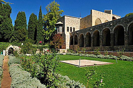 花园,宫殿,埃米尔,黎巴嫩,中东,西亚