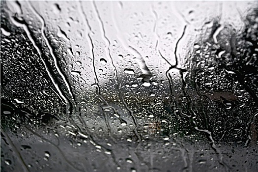 雨滴,灰色,汽车
