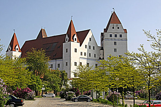 新,城堡,住宅,因格尔斯塔德特,巴伐利亚,德国,欧洲