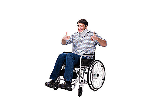 男人,困苦,受伤,轮椅