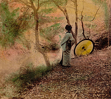 金色,白天,秋天,日本,1896年,艺术家,未知