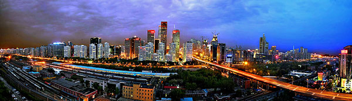 北京国贸cbd超广夜景