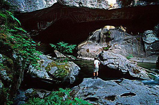 洞穴,温哥华岛,不列颠哥伦比亚省,加拿大