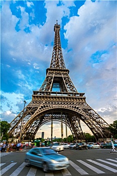 正面,埃菲尔铁塔,巴黎,法国