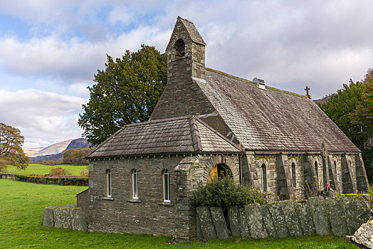 圣三一教堂,农庄,英国,湖区国家公园
