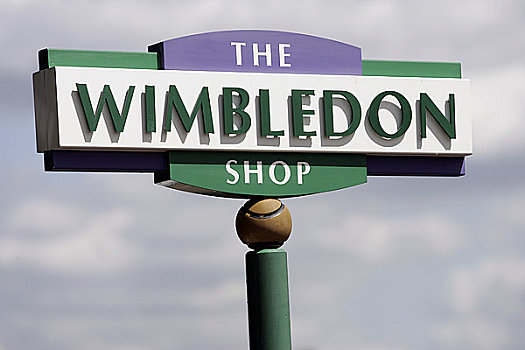 英格兰,伦敦,温布尔登,店,标识,网球,冠军,2008年