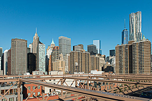 建筑,城市,下曼哈顿,纽约,美国
