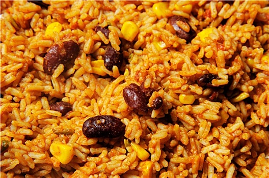 墨西哥,稻米,食物,背景
