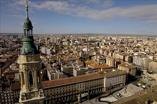 城市,大教堂,萨拉戈萨,2008年,省,阿拉贡,卡斯提尔,西班牙,欧洲