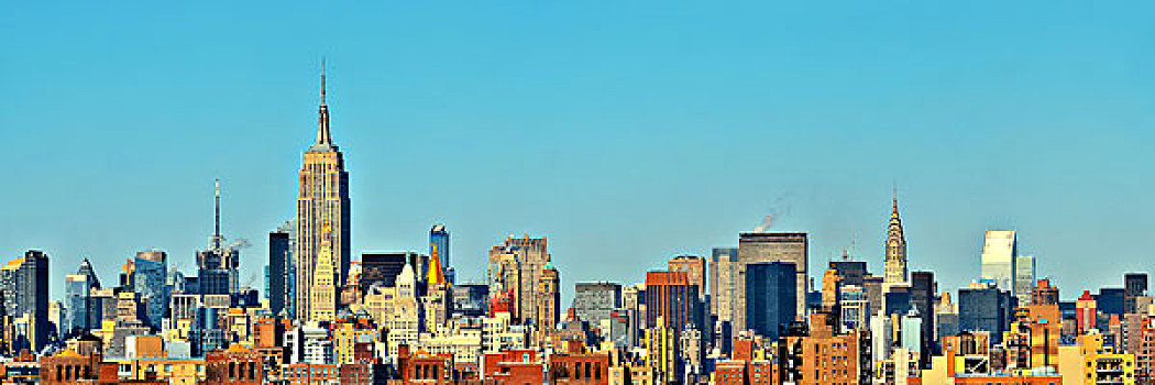纽约,摩天大楼,市景