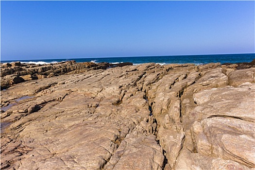 岩石,海岸线,海洋