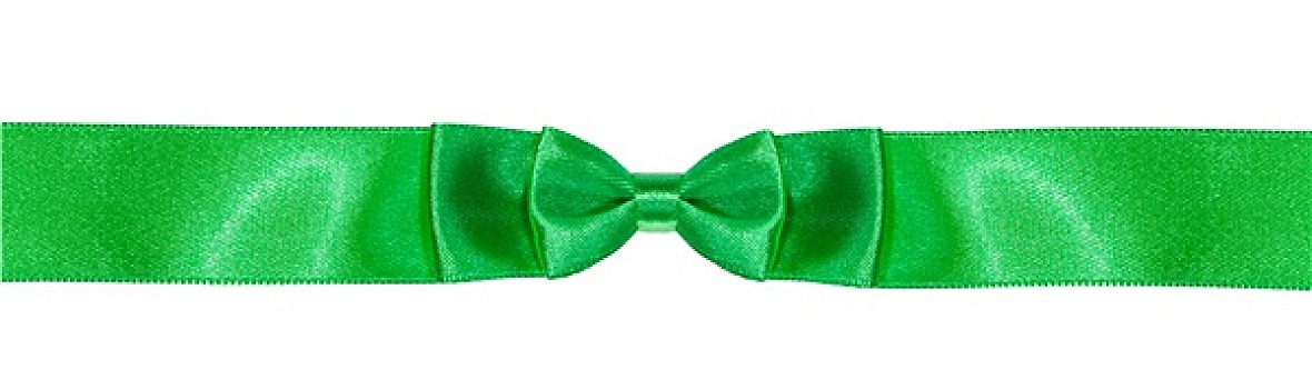 对称,一对,蝴蝶结,打结,绿色,绸缎,丝带