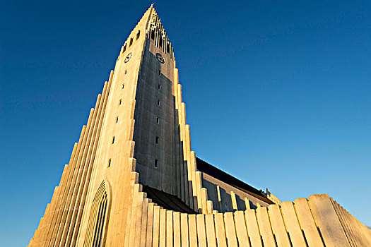 教堂,雷克雅未克,冰岛,欧洲