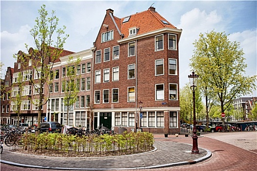传统,公寓,房子,阿姆斯特丹