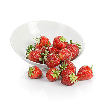 盘子,草莓