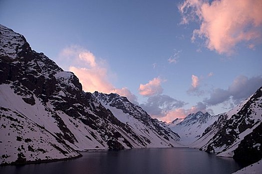 滑雪胜地,泻湖,印加,安第斯山,智利
