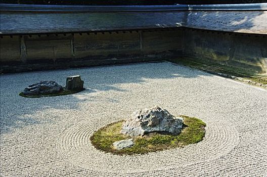 日本,本州,京都府,京都,干燥,石头,花园