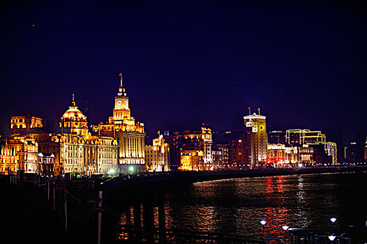 夜上海-上海老外滩海关大楼